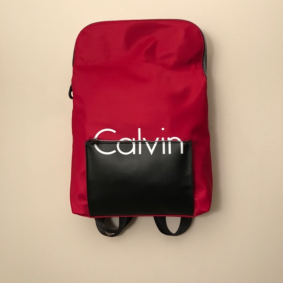SOLD! ❤️CALVIN KLEIN: RARE Colorblock Backpack - Picture 6 of 8